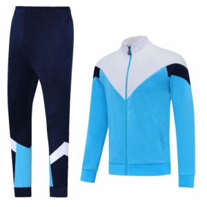 New Style Unisex 3-Piece Color Block Tracksuit Eco-Friendly Tricot <b>Sweatshirt</b> Sweatpants T-Shirt Jogger Set for Winter - Product Image 5