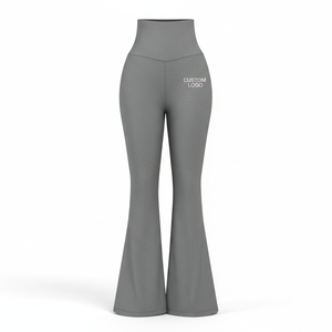 Leggings de Yoga con Logo Personalizado, Cintura Alta, para Gimnasio, Verano, Pantalones de Yoga Acampanados para Mujer, Leggings Ajustados 2026 - Product Image 1