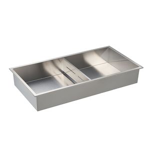 Nicchia Doccia Moderna in Acciaio Inossidabile 13 X 25 X 4 Pollici, Mensola da Bagno Incassata a Doppio Strato con Divisorio Cavo - Product Image 1