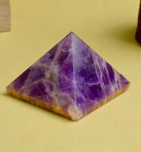 Pyramide en cristal d'améthyste naturelle - Product Image 2