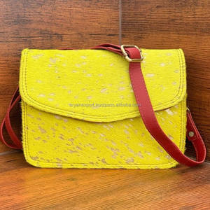 Nouveaux cheveux de mode occidentale sur la peau sacs à bandoulière métalliques pour femmes sac à bandoulière en cuir coloré recyclé personnalisé sacs à main pour dames - Product Image 3