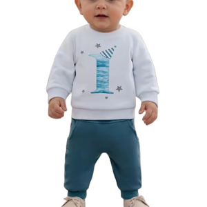 Customized Brand Baby Casual Print Color-Block Zip-Up Hooded Jersey Sweatshirt 100% Cotton ODM Autumn Winter Knitted Comfortable - Product Image 2