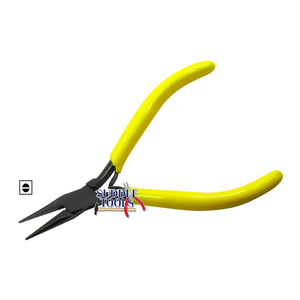 115MM negro DIY Super fino Micro pequeña cadena nariz Snipe nariz alicates medio redondo mandíbulas relojería joyería herramientas de fabricación de joyas - Product Image 1