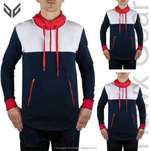 Sudaderas con capucha ligeras del fabricante para hombre, de color sólido cuello con capucha, teñido liso para la temporada de invierno, MOQ bajo - Product Image 6