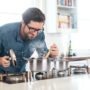 Set di Pentole per Cottura a Induzione di Alta Qualità # # # # 12 Pezzi # # # # Adatto alla lavastoviglie # # # # Pentola da 2,7/3,7 litri # # # # Pentole da 2 Quarti - Product Image 5