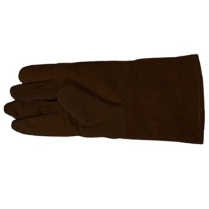 Nuevos Guantes de Soldadura CAPTAIN INDUSTRY con Logotipo Personalizado, de Cuero Vacuno Rojo, Impermeables, de Dedo Completo, Antideslizantes y con Protección UV - Product Image 1