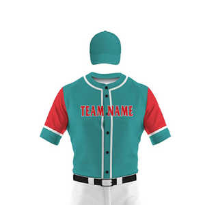 Uniforme de baseball unisexe le plus vendu, logo personnalisé, vêtements d'équipe, respirant, imprimé, 100% polyester - Product Image 5