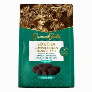 Wholesale Massive Compound <b>Chocolate</b> Ingredients for Biscuits Cookies HALAL OEM/ODM Dark <b>Chocolate</b> Button Cocoa 1KG Hot Price - Product Image 1