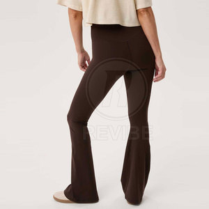 Latest Design Customized Yoga <b>Flare</b> <b>Legging</b> Mid Waist Eco-Friendly Lightweight Women's <b>Legging</b> Wholesale - Product Image 3
