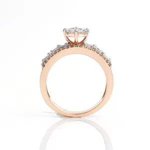 Direct Factory Supplier Diamond <b>Ring</b> for Engagement Wedding Anniversary Daily Wear <b>Fine</b> Jewelry Gift for Reasonable Price - Product Image 4