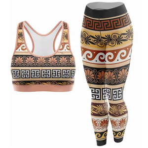 Ensemble de yoga côtelé sans couture pour femme avec fermeture éclair – Tenue de sport et de fitness - Product Image 6