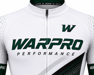 Maillot de Ciclismo WARPRO para Hombre, Manga Corta, Blanco y Verde, Transpirable, de Poliéster con Estampado por Sublimación, Talla M para Adulto - Product Image 4