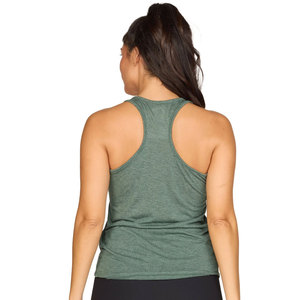 Débardeur dos nageur rose pour femme, séchage rapide, léger, en polyester respirant, pour fitness et entraînement, avec logo frontal, style décontracté - Product Image 4