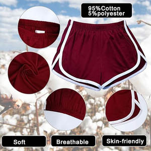 Lot de 4 shorts de yoga et de danse en coton pour femmes, respirants, pour le cyclisme, la randonnée, la course à pied et les entraînements d'été - Product Image 2