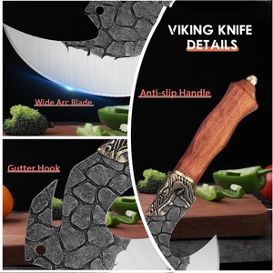 A&M Enterprises Personalized <b>Wood</b> Outdoor Survival Pizza Cutter <b>Axe</b> High Carbon Steel Blade Industrial Grade Textured Brass - Product Image 5