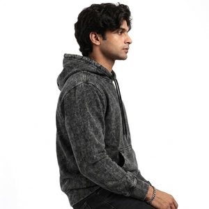 Sudadera con Capucha para Hombre de la Mejor Calidad, Totalmente Personalizada, con Lavado Ácido, Diseño Personalizado para Ropa Urbana en Invierno, Pedido Mínimo 2 Piezas - Product Image 4