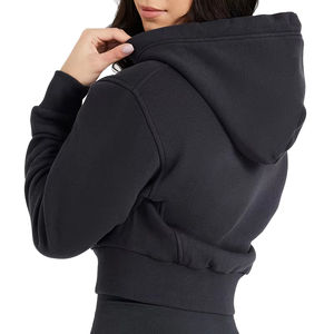 Sudadera con capucha de invierno para mujer con cremallera completa, lavado ácido, ODM, con bolsillos, chaqueta cálida de manga larga, ropa deportiva para entrenamiento - Product Image 4