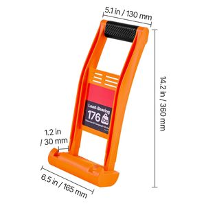 Set di 2 Portapannelli in Plastica ABS con Maniglie per Lastre di Cartongesso e Compensato, Capacità di Carico 80 kg, Facile da Sollevare e Trasportare - Product Image 2