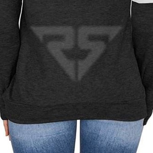 Venta al por mayor de ropa de invierno para mujer, Sudadera con capucha de manga larga con bloques de colores, jersey con estampado de logotipos, sudaderas con capucha personalizadas - Product Image 6
