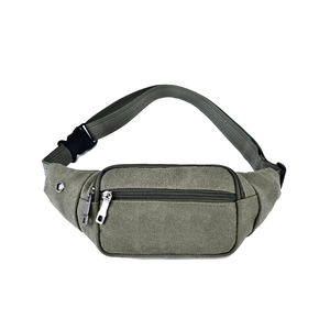 Riñoneras para hombre, venta al por mayor, con logo personalizado, riñonera de lona, bandolera, bolsos de cintura para hombre y mujer - Product Image 1