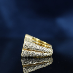 Hip Hop Engagement & Wedding Moissanite <b>Ring</b> <b>Men</b> 925 <b>Silver</b> 18k Gold Plated Lucky Number Iced Out VVS Green Baguette Cut Custom - Product Image 5