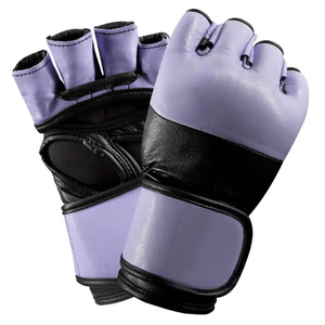 Guantes de MMA de Medio Dedo de Cuero PU Personalizados para Hombre, Antideslizantes, Transpirables, con Cierre de Gancho y Bucle, Etiqueta/Logotipo Totalmente Personalizados, Colores Personalizados - Product Image 2