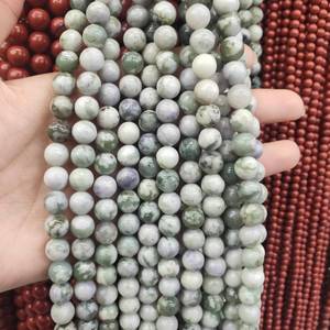 Cuentas redondas lisas de jade Natural Peace, piedras preciosas sueltas para pulseras, collares, fabricación de joyas, lote a granel - Product Image 6