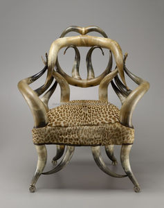 เก้าอี้ฮอร์น เฟอร์นิเจอร์ที่ไม่ซ้ําใคร การออกแบบการตกแต่งร่วมสมัย ที่นั่งเชิงศิลปะ เก้าอี้หรูหรา เฟอร์นิเจอร์ประติมากรรม ภายใน - Product Image 2