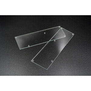 Panneau de verre ultra-transparent en soude-ciment trempé poli avec 18 trous découpés au laser pour supermarchés et salles de sport - Product Image 2