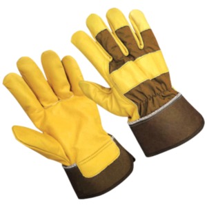 Guantes de Trabajo de Cuero Vacuno de Doble Palma de Alta Calidad, Guantes de Trabajo Canadienses de Doble Palma - Product Image 6
