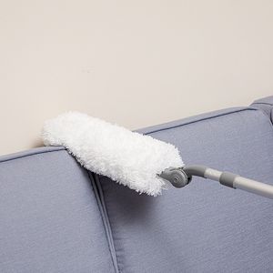 Plumero Blanco para el Hogar con Mango Largo y Barra Extensible Recolectora de Polvo, Fácil de Usar y Reutilizable - Product Image 2