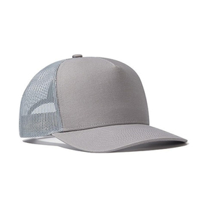 Gorra Trucker Gris de 6 Paneles, Unisex, Casual, de Color Sólido, con Malla, Cierre Trasero Ajustable - Product Image 4