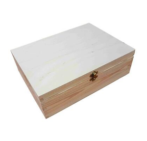 Unpolished Wood Jewelry <b>Box</b> Factory Custom Logo Wholesale Excellent Quality Wood Decorative <b>Storage</b> <b>Box</b> - Product Image 2