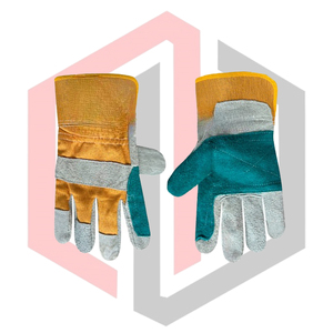 ถุงมือช่างอุตสาหกรรมขายส่ง หนังโครเมียม ป้องกันไฟฟ้าสถิต ทนทานต่อการฉีกขาด ระบายอากาศได้ดี ป้องกันการบาด - Product Image 4