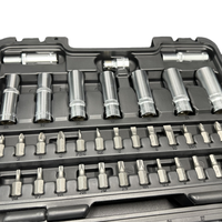 Ensemble d'outils de clé à douille automobile de qualité DIY, 62 pièces, entraînement carré de 1/2 pouce, douille à cliquet, personnalisable, support OEM ODM, Cr-V métrique
