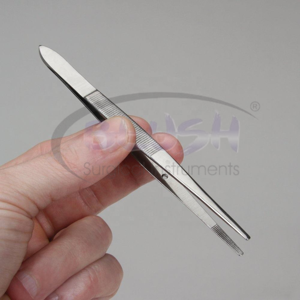 Stainless Steel Tweezers Dressing Thumb Forceps Manual Power Clamp Safety MOL Plastic Dissecting Forceps By <b>Blush</b> Surgical - Product Image 5