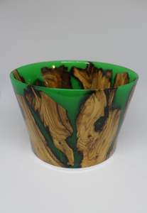 Tazón de Madera de Acacia y Resina Epoxi Hecho a Mano, con Detalles de Resina, Libre de BPA, Apto para Lavavajillas, para Uso Decorativo - Product Image 2