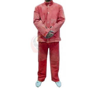 Chaqueta de Soldador de Cuero Reforzado Industrial, Resistente a la Radiación, Protección Contra Vapores, Ropa de Seguridad Contra Incendios - Product Image 5