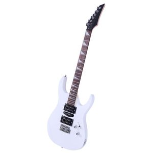 Chitarra Acustica Elettrica 170 per Principianti con Pickup HSH, Borsa, Tracolla, Paddle, Cavo, Chiave, Strumenti - Bianca - Product Image 5