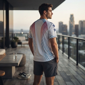 Ensemble de tenue de boxe MMA à séchage rapide, maillot de sport à manches courtes, shorts, équipement d'entraînement, vêtements de combat en polyester - Product Image 2
