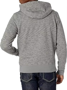 <b>Mens</b> <b>Grey</b> Embroidered Winter Pullover Hoodie Soft Fleece Kangaroo Pocket Cotton Polyester Casual <b>Sweatshirt</b> Regular Fit - Product Image 4