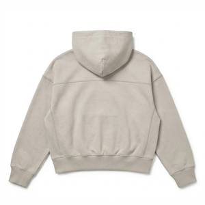 Sudadera Extra Grande Minimal Stone Beige — Sudadera de Felpa de Algodón |   Marca Privada OEM - Product Image 2