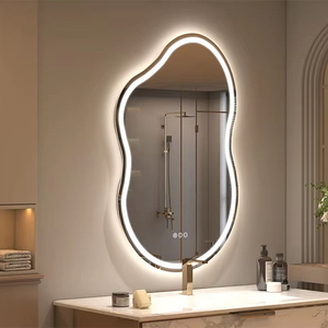 Daystar Trade <b>Full</b> <b>Length</b> Irregular LED Wall <b>Mirror</b> Touch Switch for Bright Reflection Easy Dressing Stylish Modern Home Decor - Product Image 4