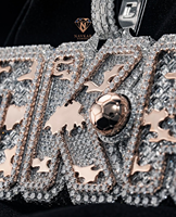 Pendentif de luxe en argent plaqué or avec moissanite taille coussin sertie griffe, qualité export, idéal pour les occasions spéciales