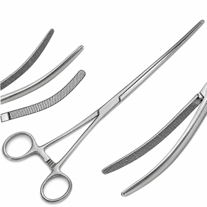 3 Piezas de Pinzas Intestinales Doyen de 9 Pulgadas, Curvas, con Dientes Diagonales, Instrumentos Quirúrgicos Alemanes Personalizados - Product Image 5