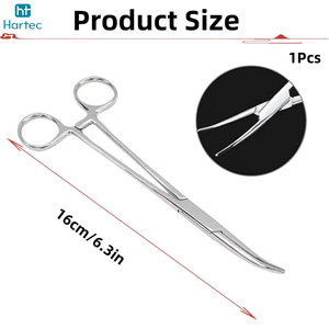 คีมจับแบบโค้งและแบบตรง 1 ชิ้น คีมล็อคเหล็ก คีมผ่าตัดแบบล็อค คีมคัลลี่ - Product Image 2