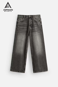 Aifran Sports - Jeans de mezclilla bootcut personalizados para hombre, lavados, informales, a la moda, proveedor mayorista - Product Image 5