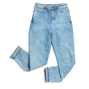 100% coton hommes de haute qualité personnalisé Denim Cargo pantalon Style Streetwear avec motif solide larme et bouffée impression conception - Product Image 2