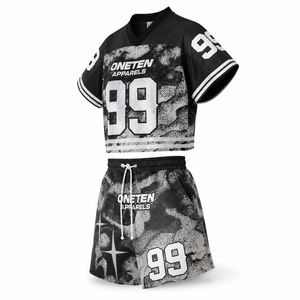 Ensemble Maillot et Short de Sport Personnalisé pour Homme – Col en V, Tenue Athlétique, Vêtements de Performance, Fournisseur OEM, Logo Personnalisé - Product Image 4