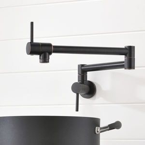 Rubinetto da Cucina a Doppia Maniglia in Ottone Lucido, Girevole, con Finitura Oro Rosa, Stile Classico, Installazione su Lavello per Acqua Fredda ORB - Product Image 2